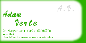 adam verle business card